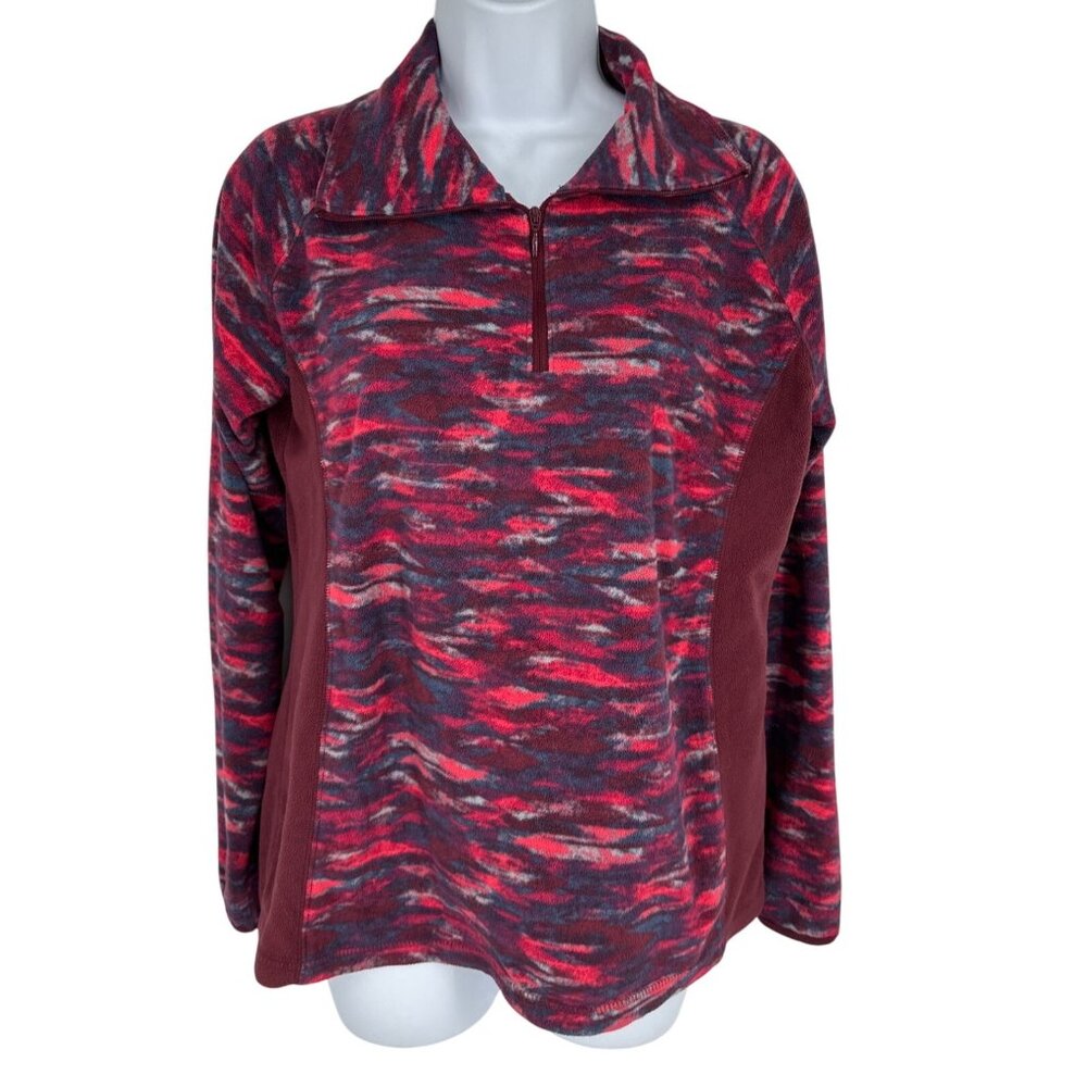 Columbia Artic Air Half Zip Womens Multicolor Fleece Pullover M